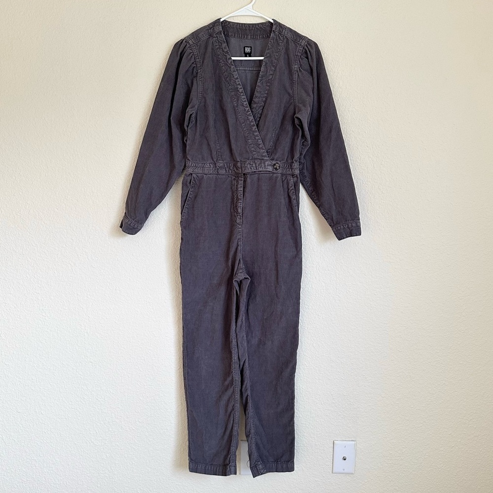 BDG Charcoal Gray Long Sleeve Utility Jumpsuit